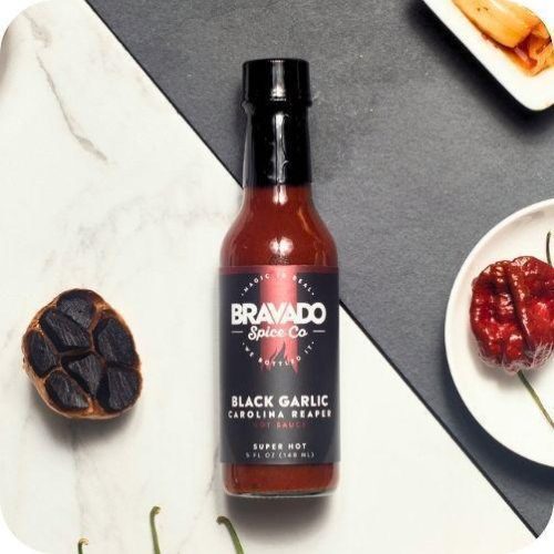 black garlic carolina reaper hot sauce bravado spice 1 540x 540x 1264008a 5bff 4349 b925 f90b4066aefa