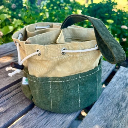 garden bucket bag heavy waxed canvas 915587