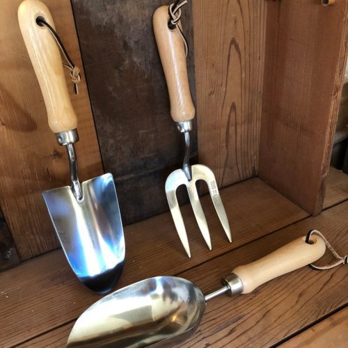 garden hand tool set hardwood and stainless 163861