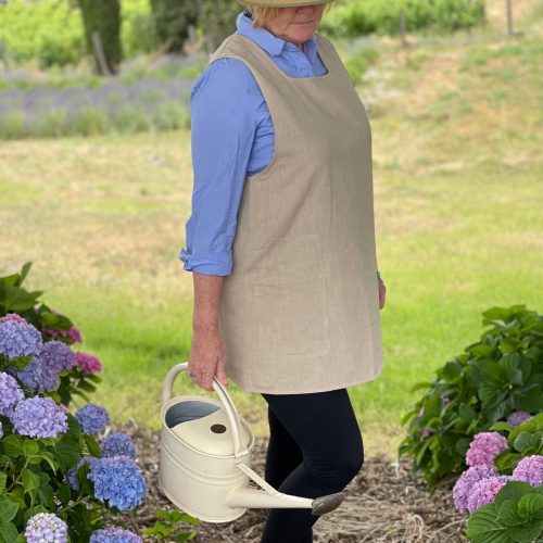 linen apron french style crossback 353967